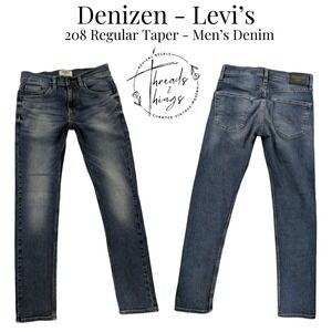 Denizen Levi's 208 Jeans Men's 28 x 30 Blue Denim Regular Taper Classic Straight